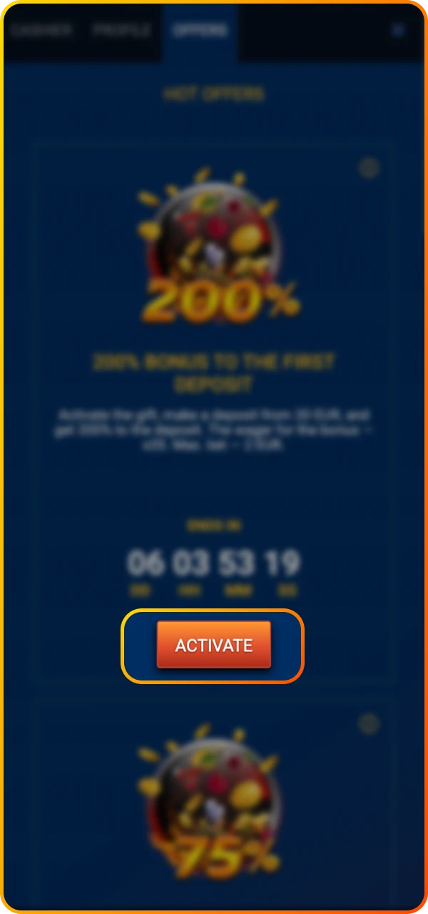 Choose a bonus and read about the terms and conditions at Maximum online casino.