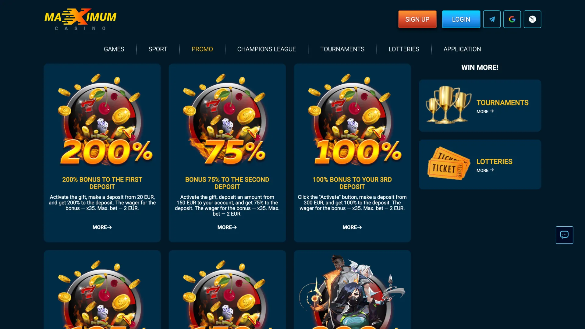 Maximum Online Casino offers a wide range of bonuses for players.