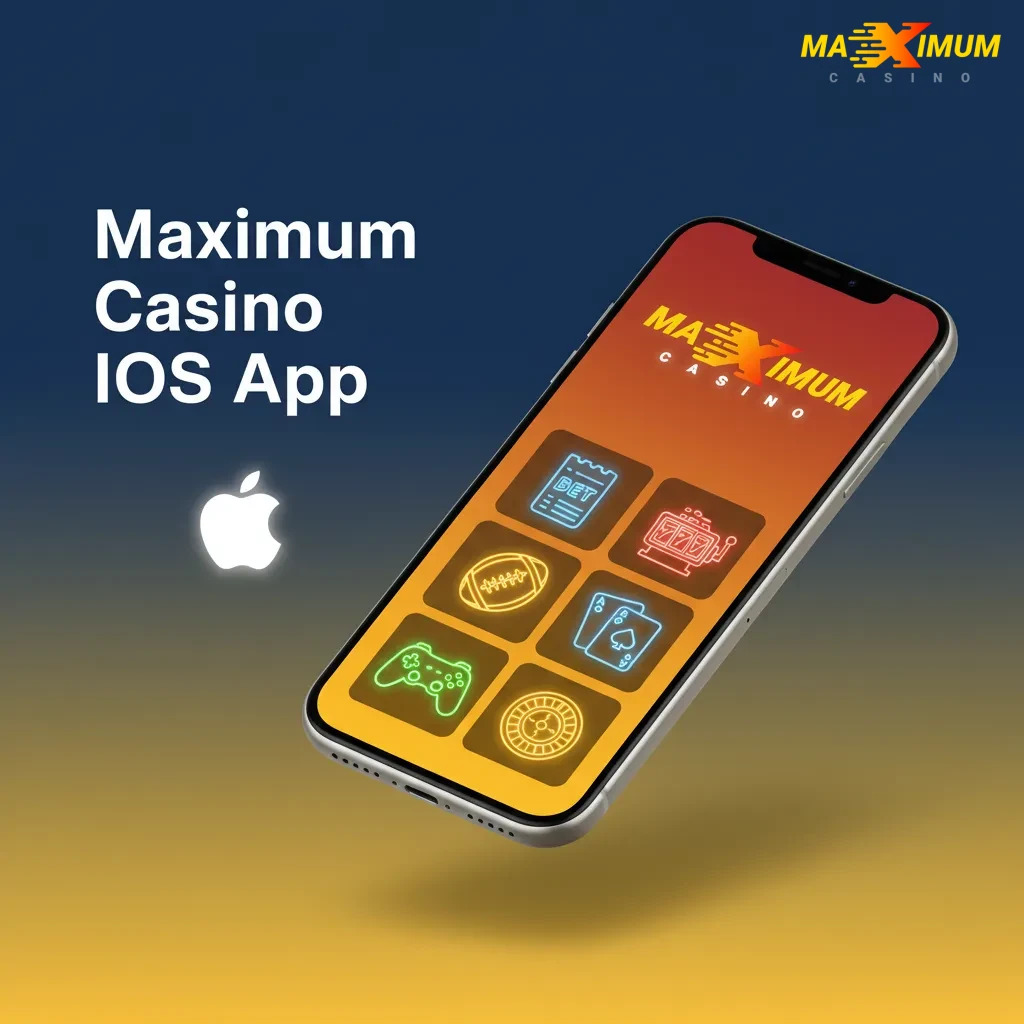 Maximum Casino iOS app for iPhone and iPad; free; iOS 12+; ~200MB; sportsbook, live casino, promos, payments, support.