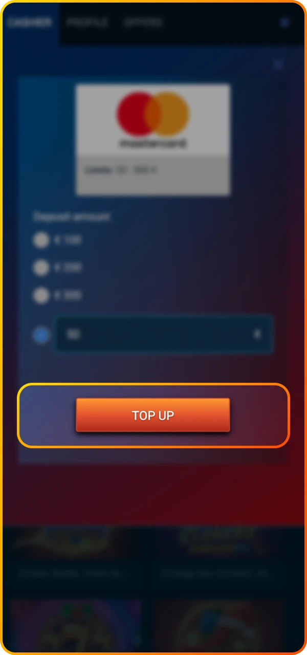 Confirm your deposit at Maximum online casino and wait for the funds to be credited to your account.