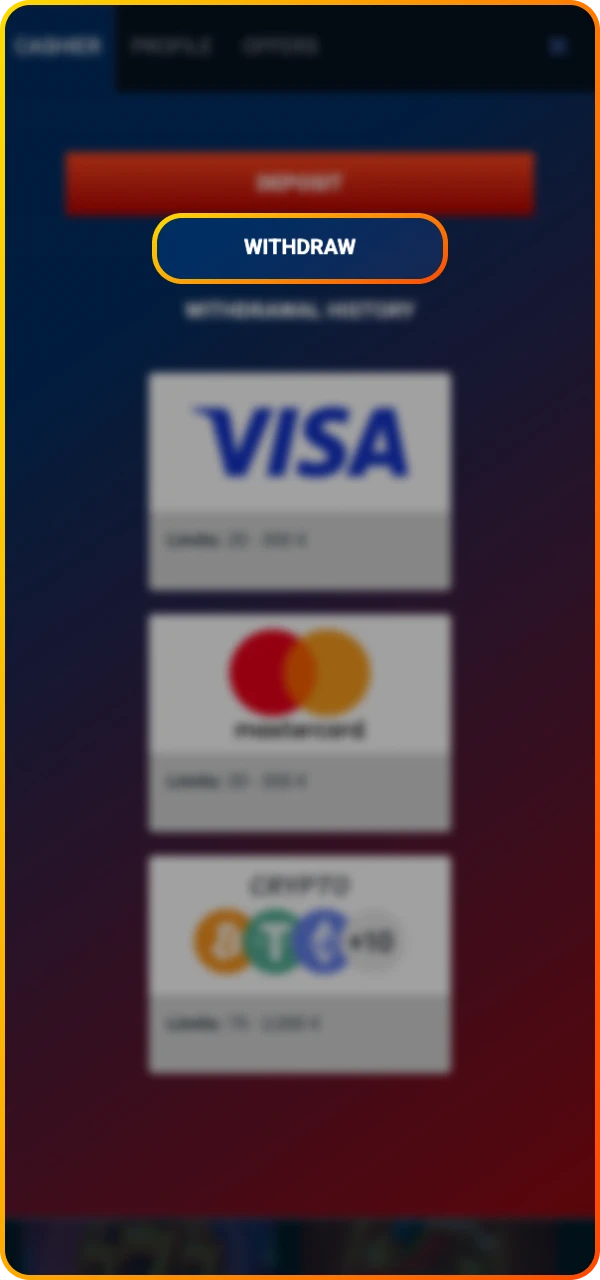 Withdraw your winnings in just a couple of clicks at Maximum online casino.